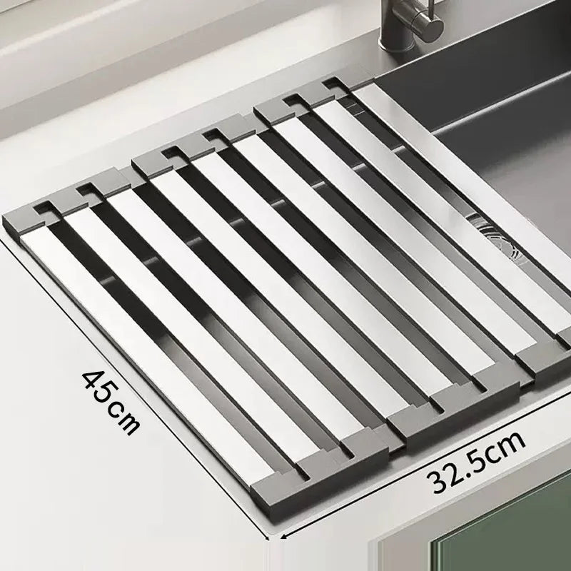 Over-Sink Drain Rack — Stainless Steel 304 close-up detail of feature