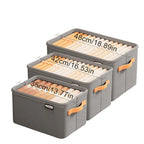 Foldable Fabric Storage Bins — Set of 3 close-up detail of feature