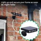 Solar Motion Sensor Light — Outdoor LED Security in use at home
