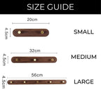 Wall Coat Rack — Walnut & Beech Wood, Brass Hooks in use at home