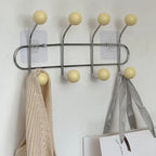 Wall Coat Rack with Ball Hooks in lifestyle setting