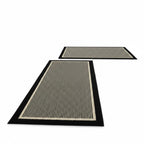Kitchen Runner Mat — Non-Slip with Border Design front view on neutral background