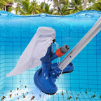 Manual Pool Vacuum Cleaner — AquaSweep System front view on neutral background
