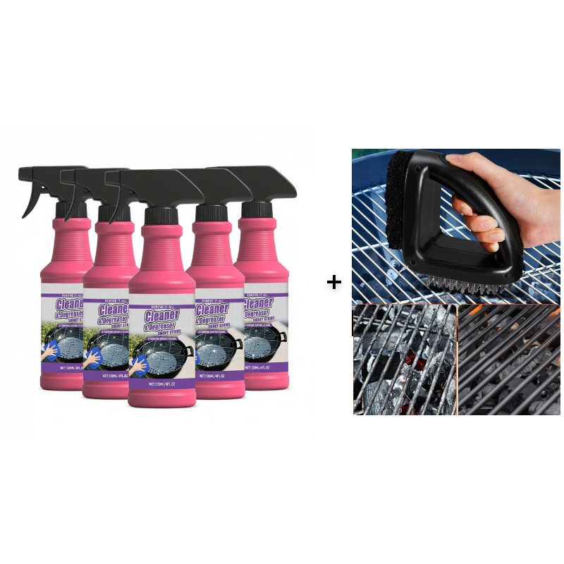 Grill Cleaner Spray — Degreaser Formula 120ml in use at home