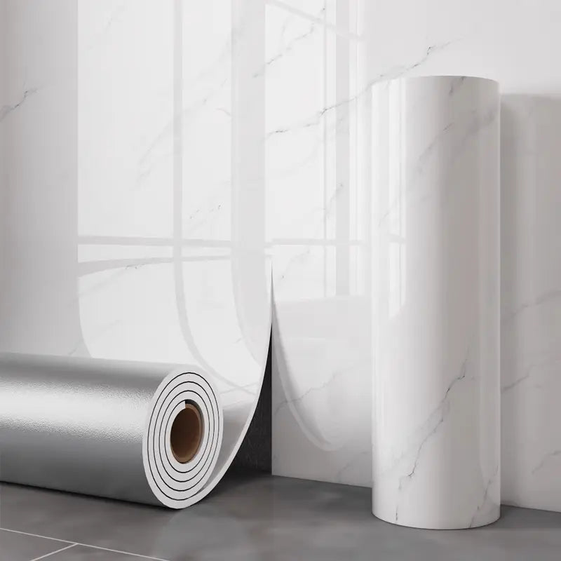 Self-Adhesive Marble Film 40×300cm — Wall Coverage in lifestyle setting