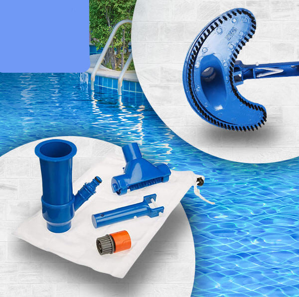 Manual Pool Vacuum Cleaner — AquaSweep System in lifestyle setting