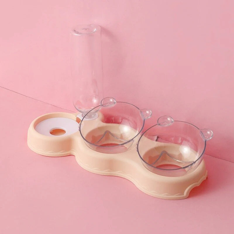 3-in-1 Cat Feeder with Auto Water Dispenser close-up detail of feature