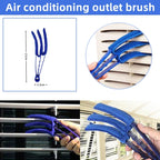 Five graduated detail brushes with black handles and red collars for car vent and trim cleaning