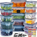 Food Storage Containers — 24-Piece Leak-Proof Set in use at home