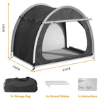 Outdoor Bike Storage Tent — Waterproof Polyester in use at home