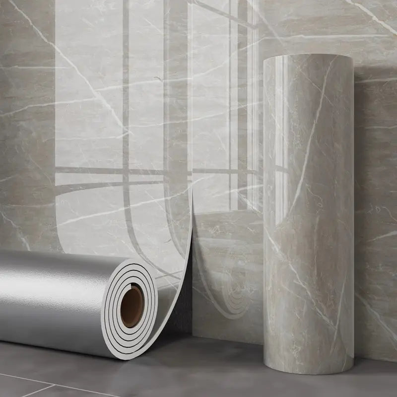 Self-Adhesive Marble Film 40×300cm — Wall Coverage in use at home