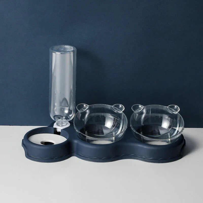 3-in-1 Cat Feeder with Auto Water Dispenser in use at home