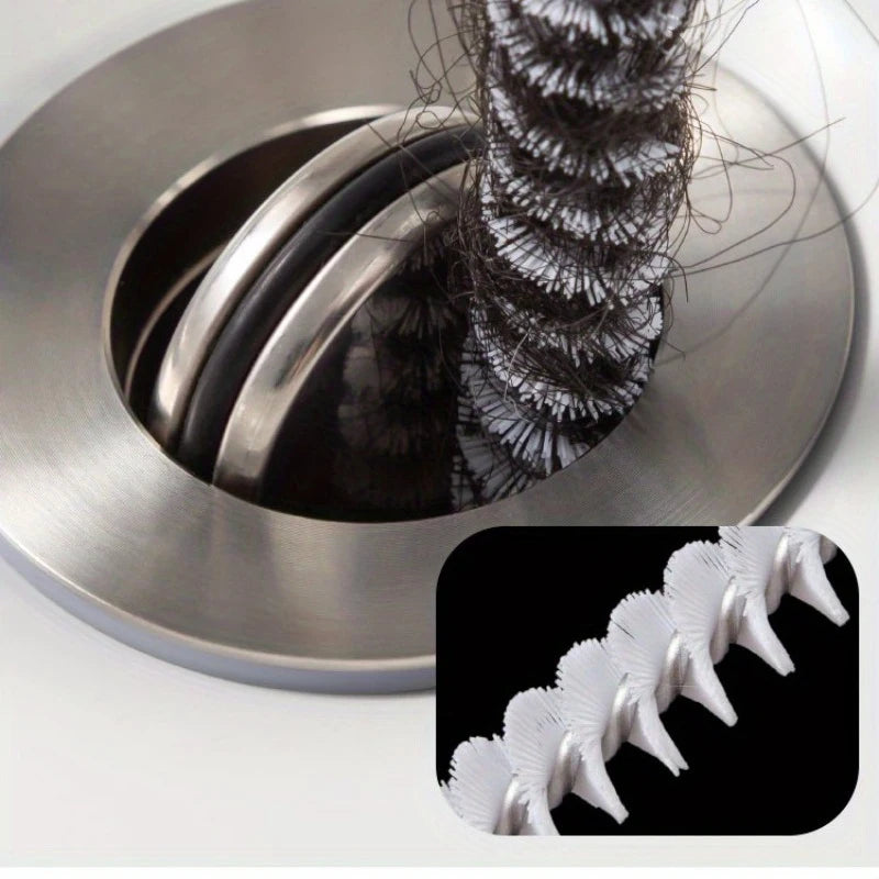 Flexible Drain Cleaning Brush — 45 cm side angle showing dimensions