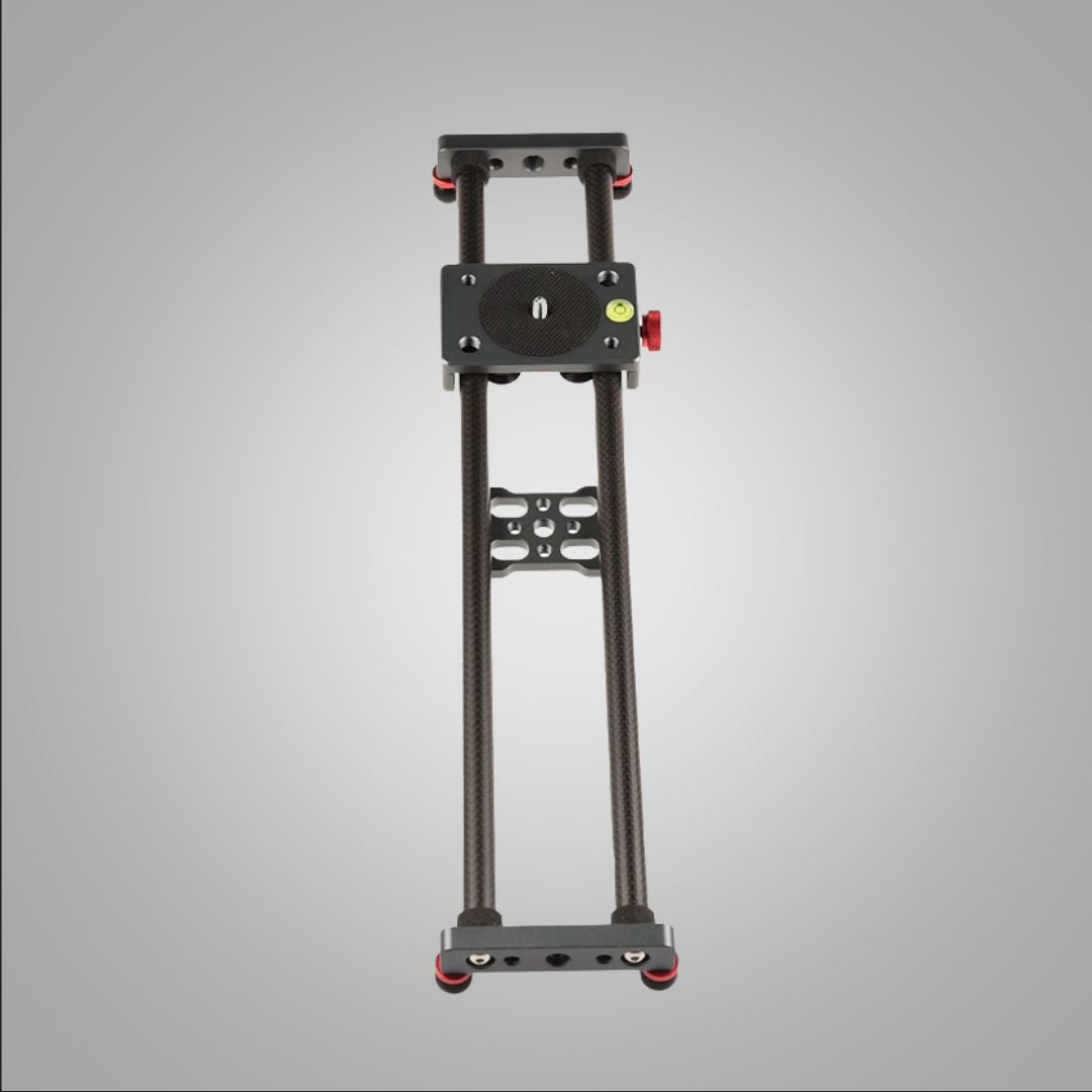 Camera Slider Rail — Carbon Fibre 42.5cm Track side angle showing dimensions