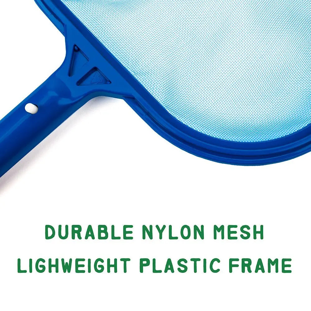Pool Leaf Skimmer Net — Fine Mesh side angle showing dimensions