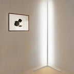 Corner Floor Lamp LED — Dimmable Remote Control side angle showing dimensions