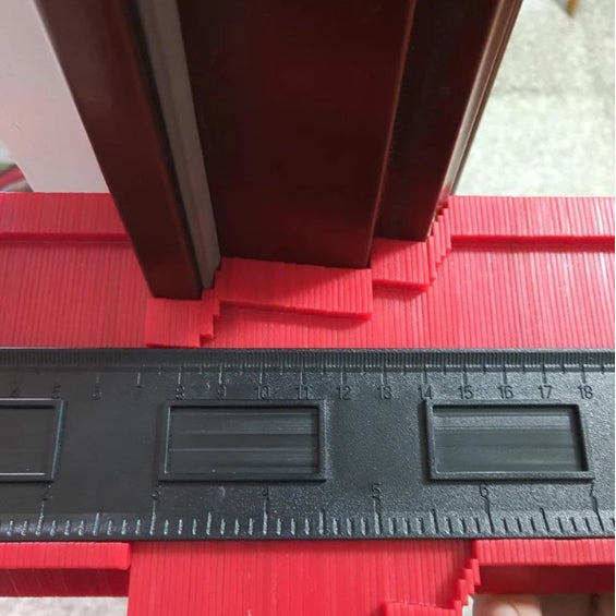 Contour Gauge — Profile Duplicator Tool side angle showing dimensions