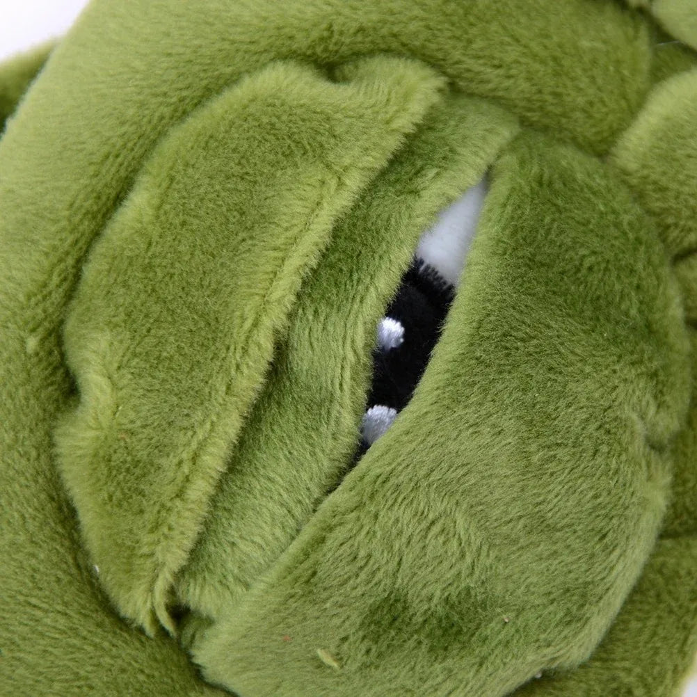 3D Frog Eye Sleep Mask — Novelty Eye Cover side angle showing dimensions