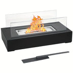 Tabletop Fire Bowl — Bio-Ethanol Glass Design mounted in modern interior