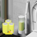 Disposable Toilet Brush — Wall-Mount Caddy mounted in modern interior
