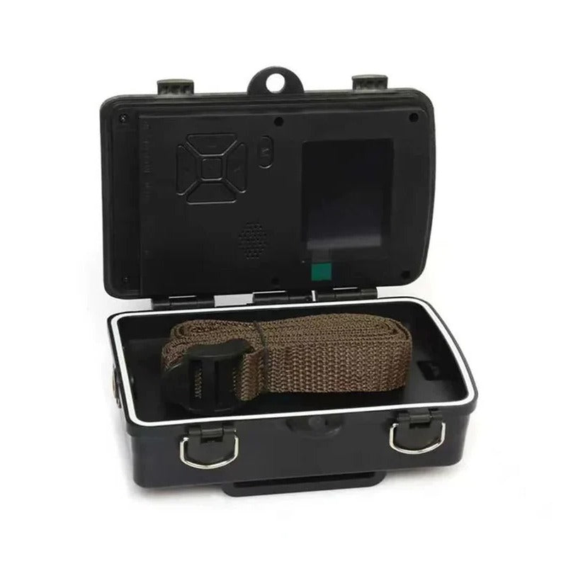 Trail Camera 12MP Night Vision — 1080P HD Video mounted in modern interior