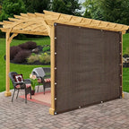 Shade Sail — Brown PE Mesh 2x3m to 3x4m mounted in modern interior