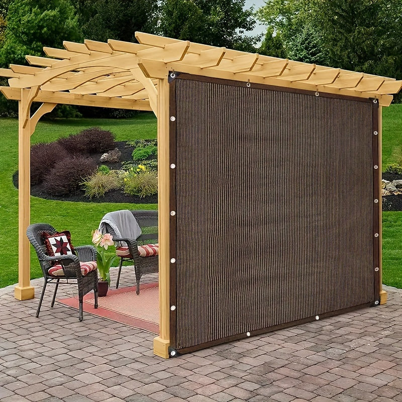 Shade Sail — Brown PE Mesh 2x3m to 3x4m mounted in modern interior