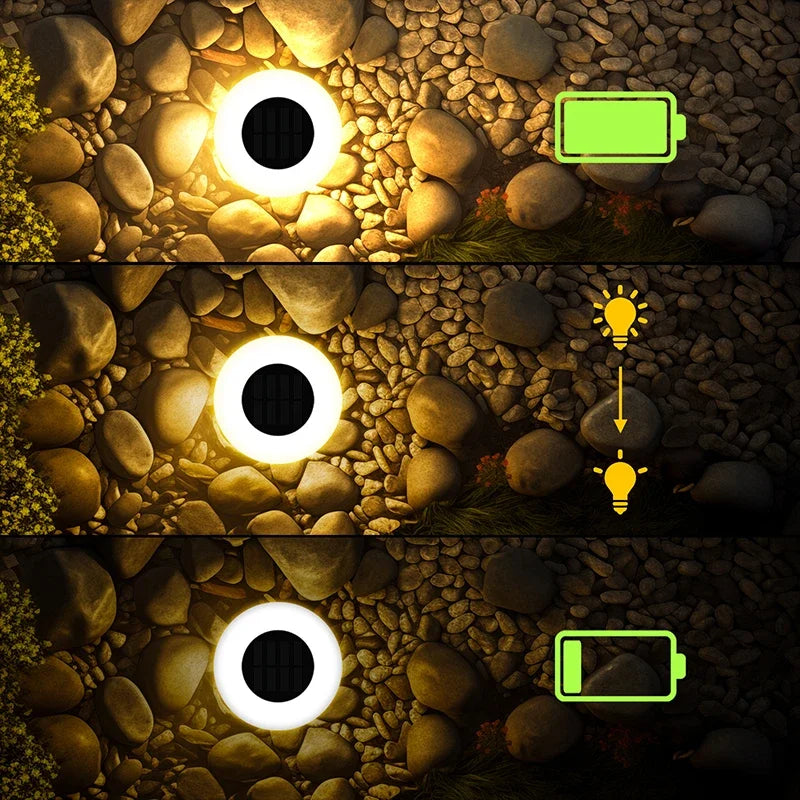 Solar Garden Path Lights 4-Pack — LED Outdoor mounted in modern interior