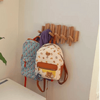 Wall Coat Rack — Wooden Hooks, Scandinavian Style mounted in modern interior
