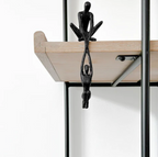 Abstract Figure Sculpture — Connected Souls mounted in modern interior