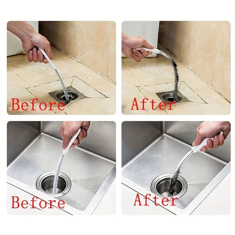 Flexible Drain Cleaning Brush — 45 cm mounted in modern interior