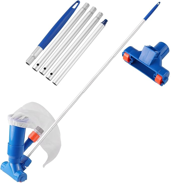 Manual Pool Vacuum Cleaner — AquaSweep System mounted in modern interior