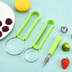 3-in-1 Fruit Cutter — Melon Baller & Core Remover mounted in modern interior