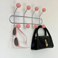 Wall Coat Rack with Ball Hooks styled with home decor
