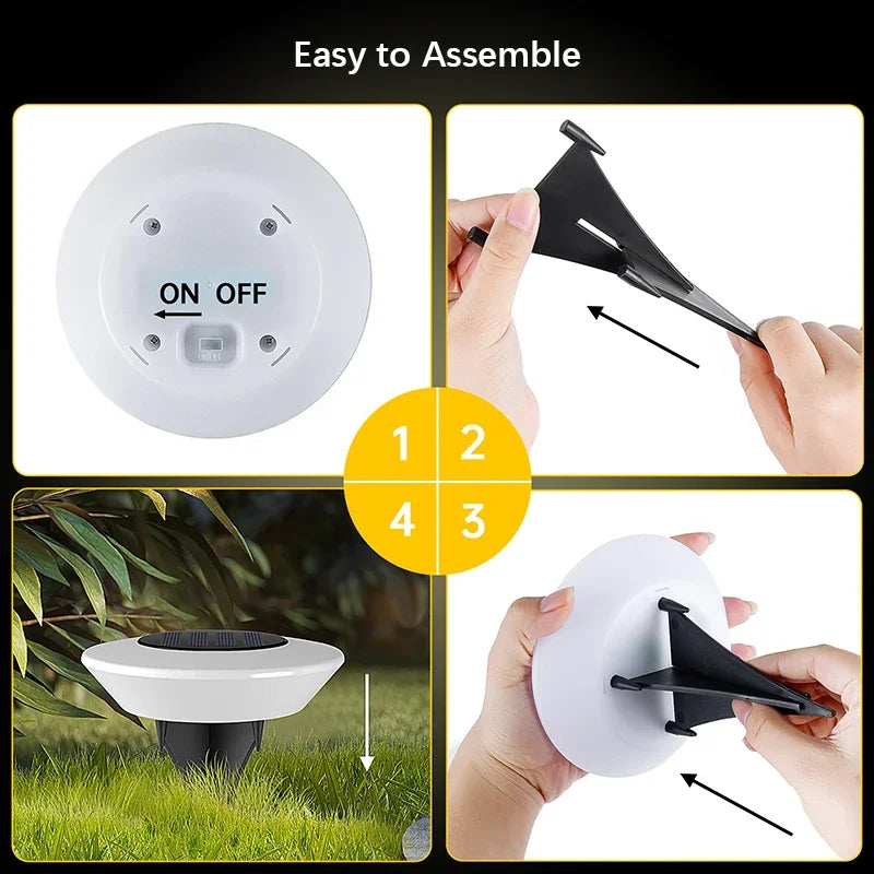 Solar Garden Path Lights 4-Pack — LED Outdoor styled with home decor