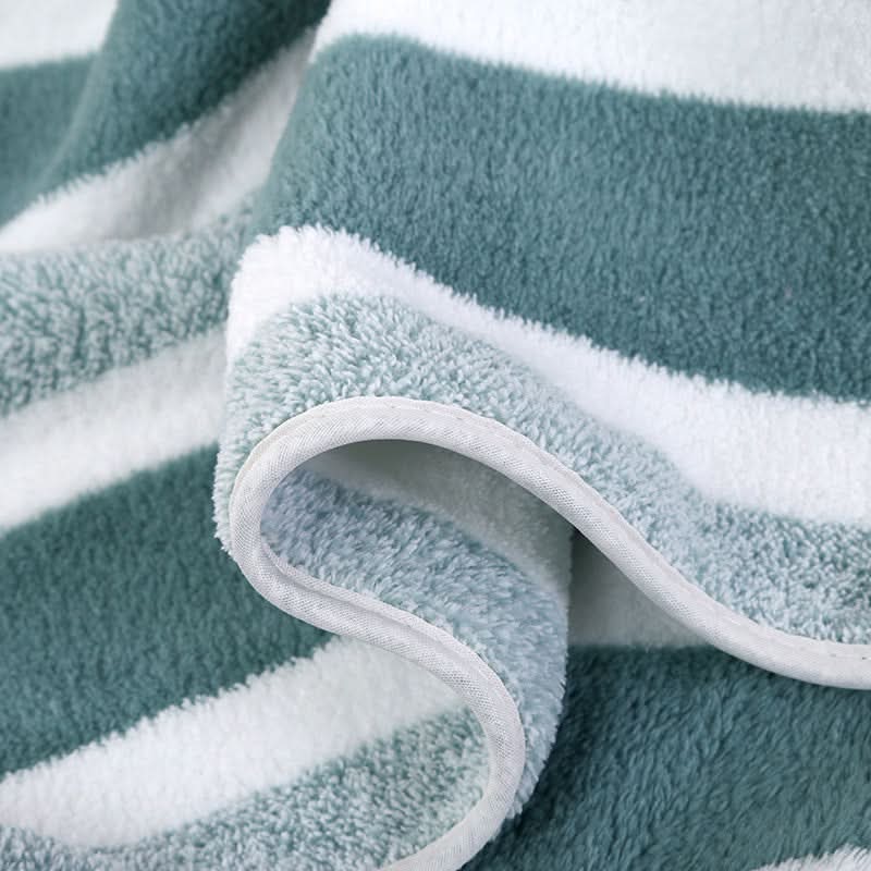 Striped Towel Set — 8-Piece Microfibre styled with home decor