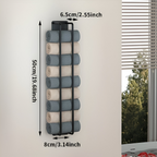 Wall Towel Rack — Metal Black 40-50cm styled with home decor