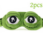 3D Frog Eye Sleep Mask — Novelty Eye Cover styled with home decor