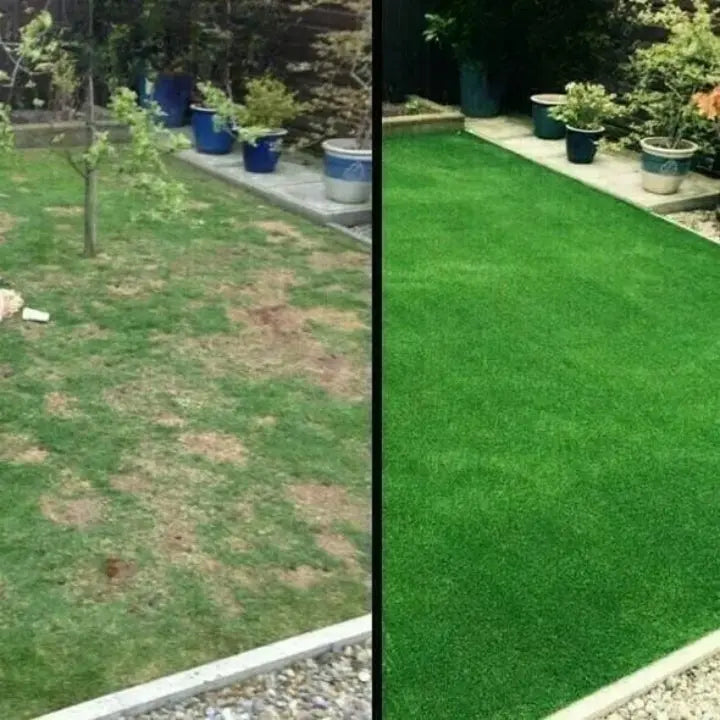 Grass Seed Mat 2-Pack — Biodegradable Roll-Out styled with home decor