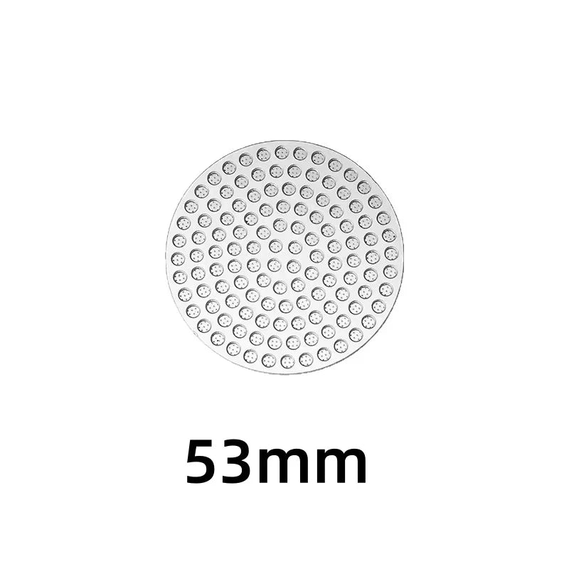 Espresso Puck Screen — Stainless Steel 51/53/58mm detail shot of finish