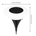 Solar Garden Path Lights 4-Pack — LED Outdoor detail shot of finish