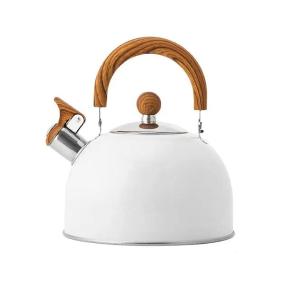 Stovetop Whistling Kettle 3 L — Wooden Handle detail shot of finish