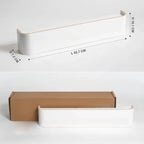 Wall Coat Rack with Shelf — Walnut Wood detail shot of finish