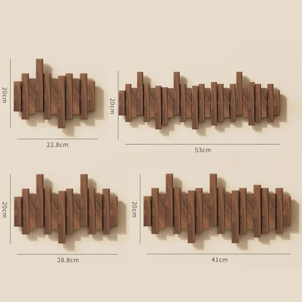 Natural wood grain texture detail showing walnut and beech finish options