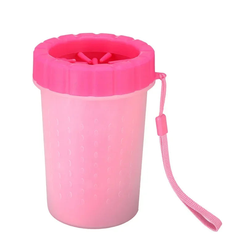 Dog Paw Cleaner Cup — Silicone Bristles detail shot of finish