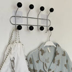 Wall Coat Rack with Ball Hooks detail shot of finish