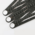 Angle measuring tool marking precise angles on timber beam for construction
