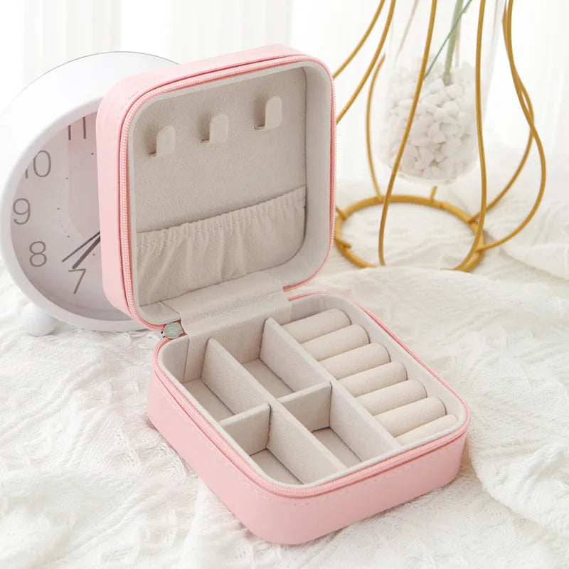 Travel Jewellery Box — Zip Case front view on neutral background