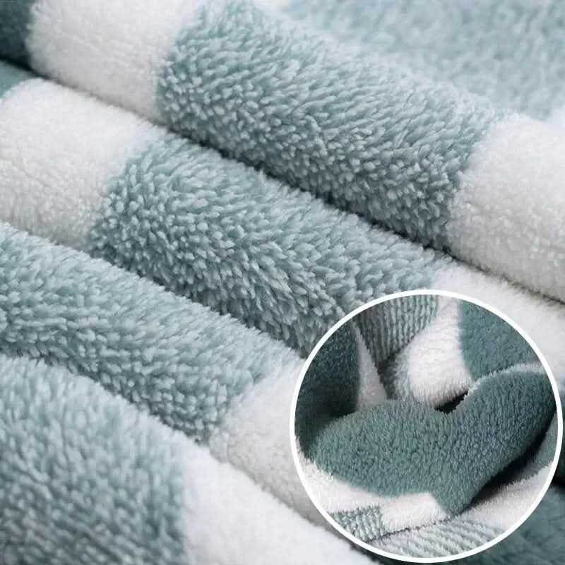 Striped Towel Set — 8-Piece Microfibre front view on neutral background
