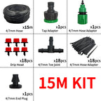 Drip Irrigation Kit — Adjustable Nozzles 20 M front view on neutral background